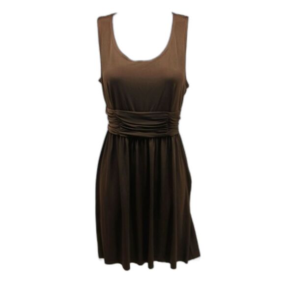KS Petites Collection Women's 8P Brown Tank Style Midi with Side Zipper......... - Picture 1 of 9